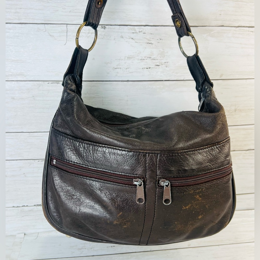 Deer Skin Vintage Mid Western Sport Togs Crossbody Genuine Crossbody Bag USA